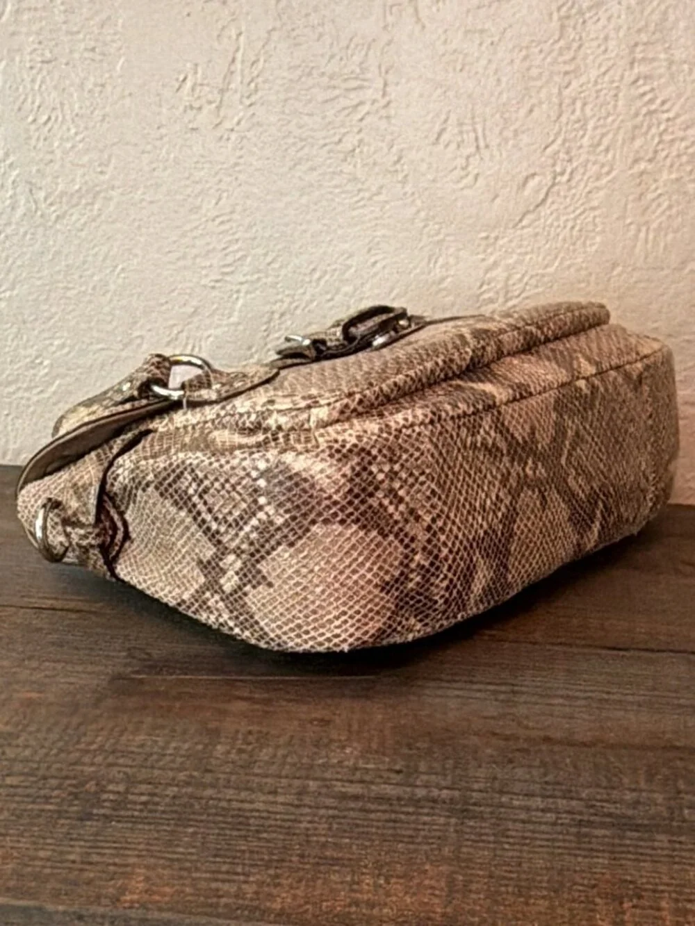 Coach Campbell Exotic Leather Snakeskin Embossed Crossbody Satchel F27895 NWOT